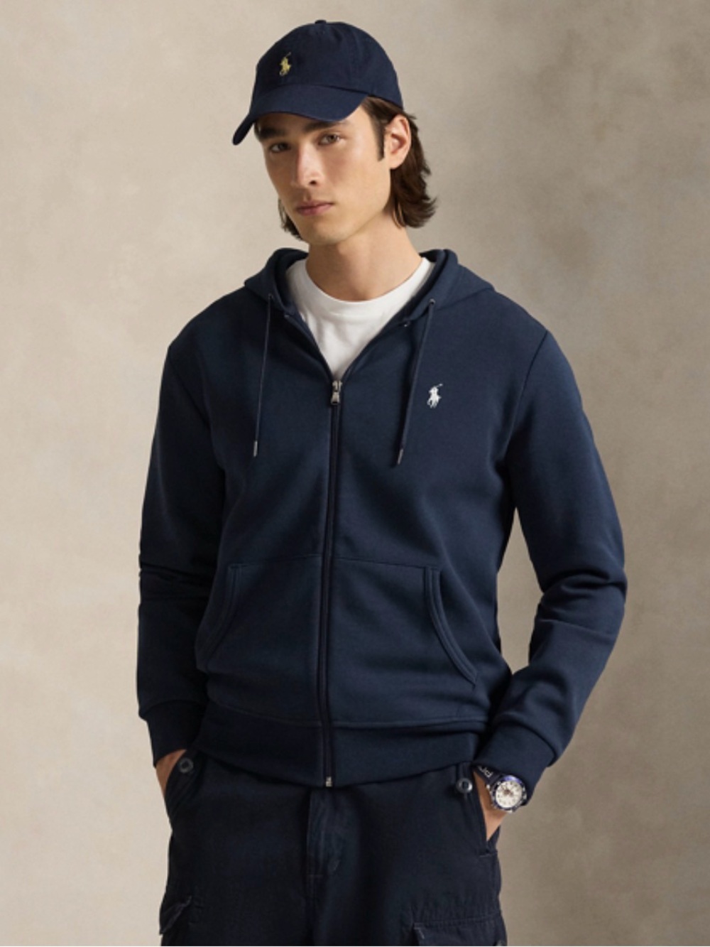 Polo Ralph Lauren Men’s Navy Full Zip Hoodie 2XLT Big & Tall, New WT